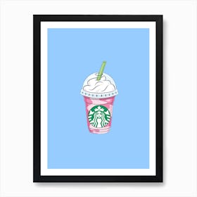 Coffee, Kitchen, Condiment, Art, Cartoon, Wall Print Art Print