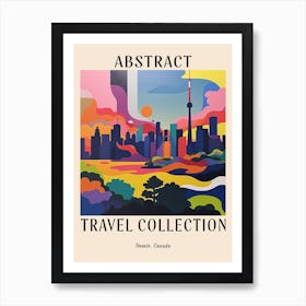 Abstract Travel Collection Poster Toronto Canada 8 Art Print