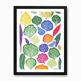 Escarole Marker vegetable Art Print