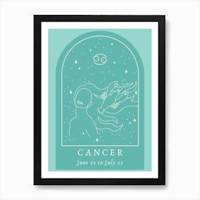 Cancer Green Art Print