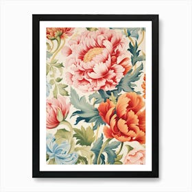 Floral Wallpaper 79 Art Print