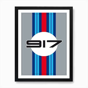 917 Martini, Racing Design Art Print