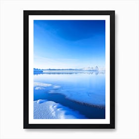 Frozen Lake Waterscape Photography 1 Art Print