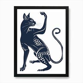 Zodiac Cat 1 Art Print