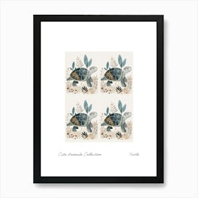 Cute Animals Collection Turtle 3 Art Print