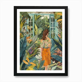 In The Garden Powys Castle And Garden United Kingdom 1 Art Print