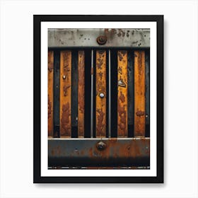 Rusty Truck Grill Art Print