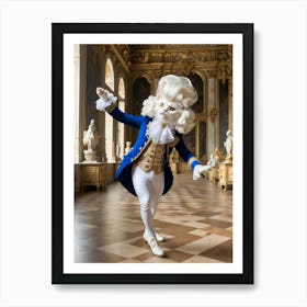 Cat In The Palace Of Versailles Art Print