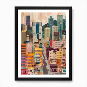 Kitsch 1980s Seoul Collage 2 Art Print