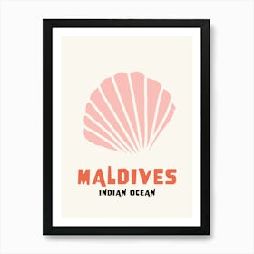 Maldives Peach Art Print