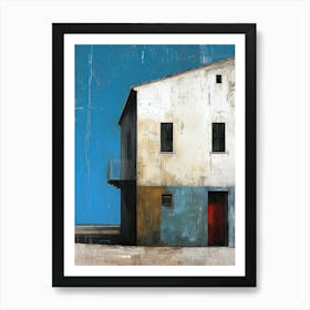 House On A Hill, Italy Art Print