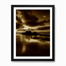 Sunset At The Beach 712 Art Print