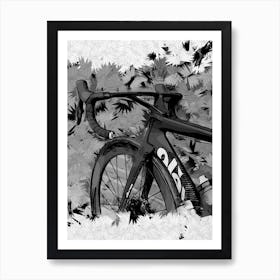 Black And White Bicycle 2 Art Print