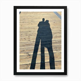 Shadows On The Pier Art Print