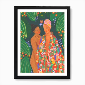 Klimt Ladies Art Print