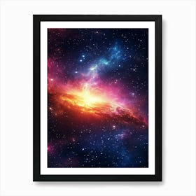 Galaxy In Space Art Print