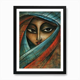 Face Of A Woman 52 Art Print