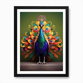 Peacock 1 Art Print