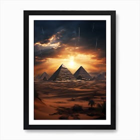 Egyptian Pyramids 1 Art Print