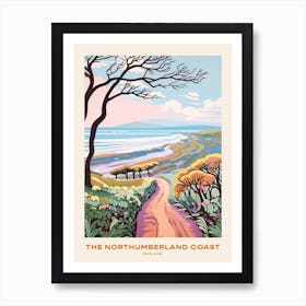 The Northumberland Coast England 1 Hike Poster Art Print