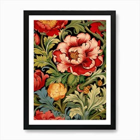 Floral Wallpaper 48 Art Print