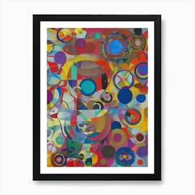 Abstract Circles 6 Art Print