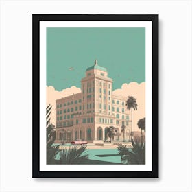 Karachi Pakistan Travel Illustration 1 Art Print