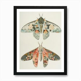 Butterfly Elegance William Morris Style 4 Poster