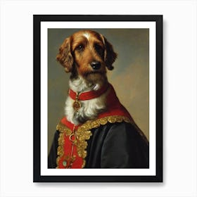 Otterhound 3 Renaissance Portrait Oil Painting Art Print