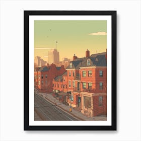 Toronto Canada Travel Illustration 2 Art Print