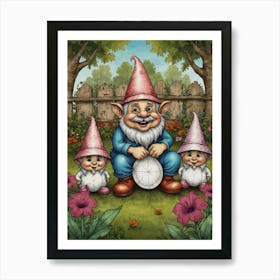 Gnomes Art Print