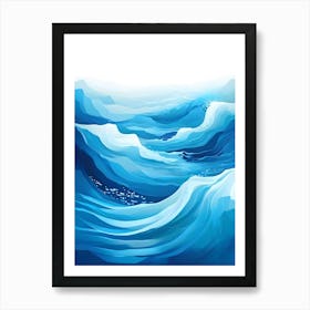 Ocean Background Art Print