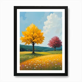 Autumn Trees 3 Art Print