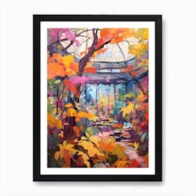 Autumn Gardens Painting Muttart Conservatory Canad 2 Art Print