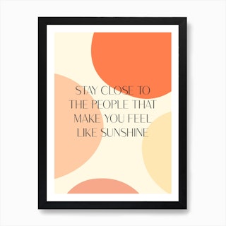 Sunshine Quote Art Print