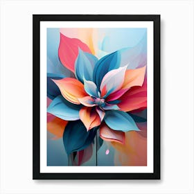 Abstract Flower 2 Art Print