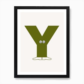 Alphabet Poster Y Art Print
