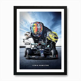 Lewis Hamilton, Formula 1, Mercedes Amg Art Print