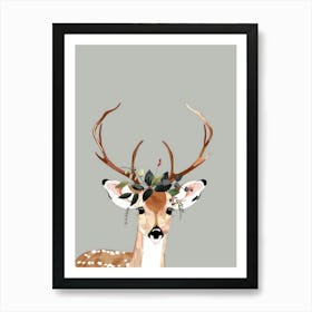 Deer Print 3 Art Print