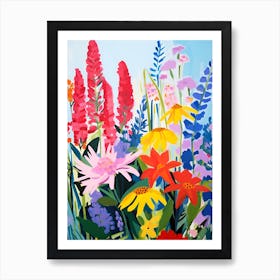 Bright Floral Fields Art Print