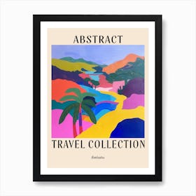 Abstract Travel Collection Poster Barbados 1 Art Print