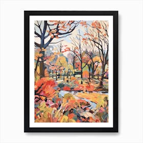 Autumn Gardens Painting Kew Gardens London 1 Art Print