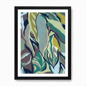 Abstract Leaves Art Print