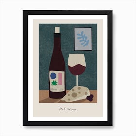 The Red Wine Art Print