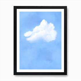 Cloud Sky Blue  Art Print