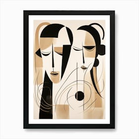 'Sisters' Love #2' Abstract Art Print