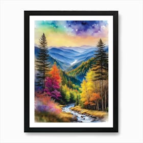 Smoky Mountains 3 Art Print