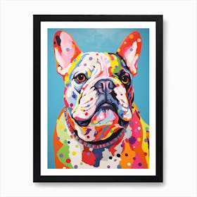 Bulldog Pop Art Inspired 1 Art Print