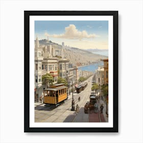 San Francisco Cable Car Art Print