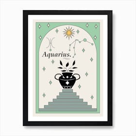 Aquarius Zodiac Art Print